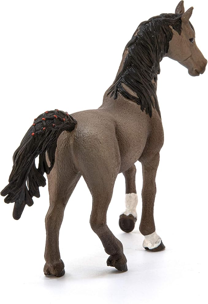 Schleich Horse Club Arabian Stallion Figurine - Detailed Horse Toy with Distinctive High Tail Carriage, Durable for Education and Imaginative Play for Boys and Girls, Gift for Kids Ages 5+ - Figurio