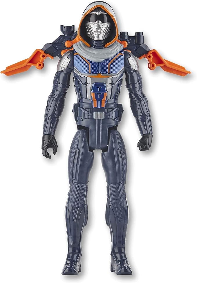 Marvel Black Widow Titan Hero Series Blast Gear Taskmaster Action Figure, 12-Inch Toy, with Launcher and Projectiles, Ages 4 and Up - Figurio