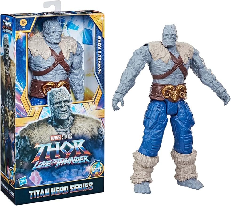 Marvel Avengers Titan Hero Series Korg Toy, 12-Inch-Scale Thor: Love and Thunder Action Figure, Toys for Kids Ages 4 and Up - Figurio