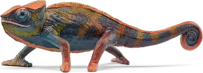 Schleich Wild Life Realistic Color-Changing Chameleon Figure - Wild Animal Toy Figurine, Durable for Education and Imaginative Play for Boys and Girls, Gift for Kids Ages 3+ - Figurio