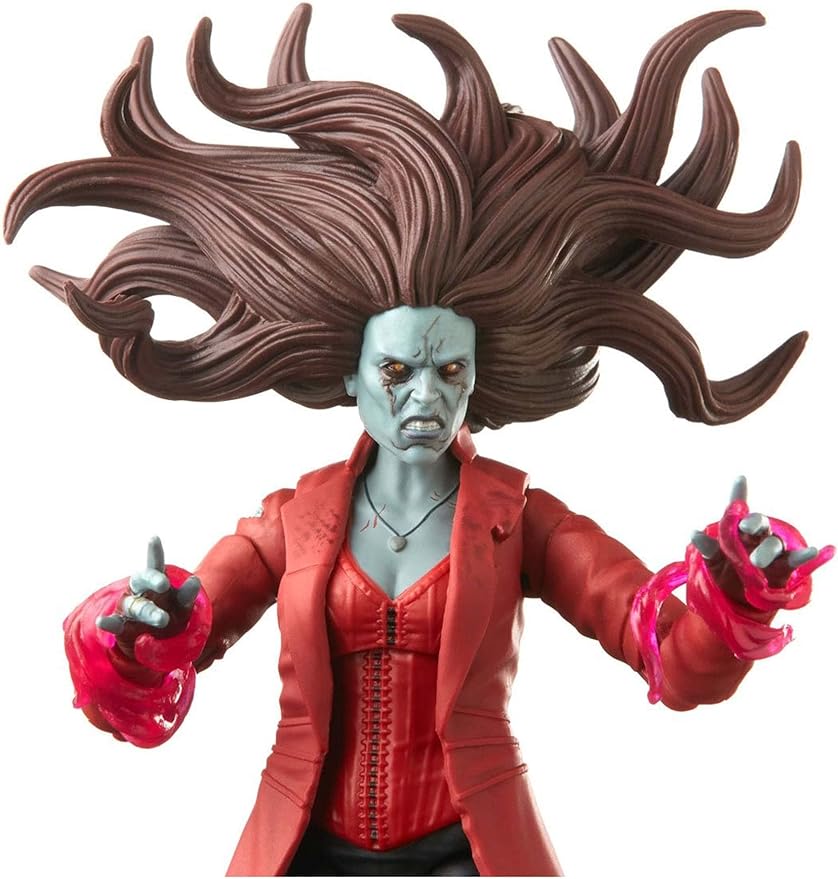 Marvel Legends Series MCU Disney Plus What If Zombie Scarlet Witch Action Figure 6-inch Collectible Toy, 2 Accessories and 1 Build-A-Figure Part - Figurio