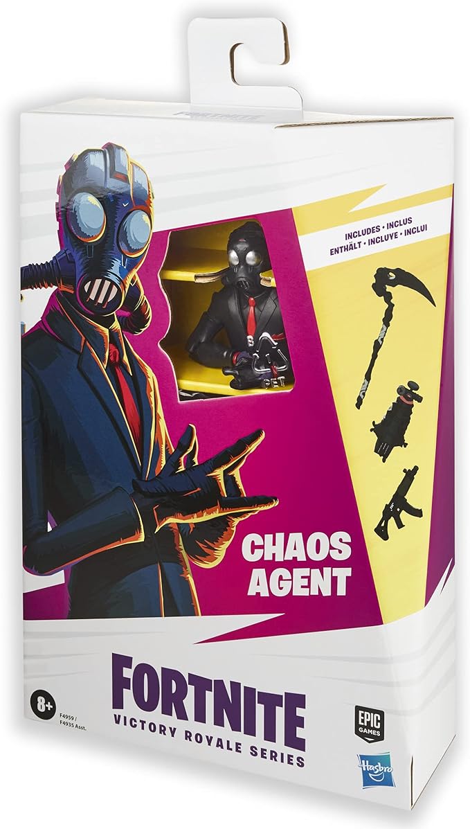 FORTNITE Hasbro Victory Royale Series Chaos Agent Collectible Action Figure with Accessories - Ages 8 and Up,6-inch - Figurio