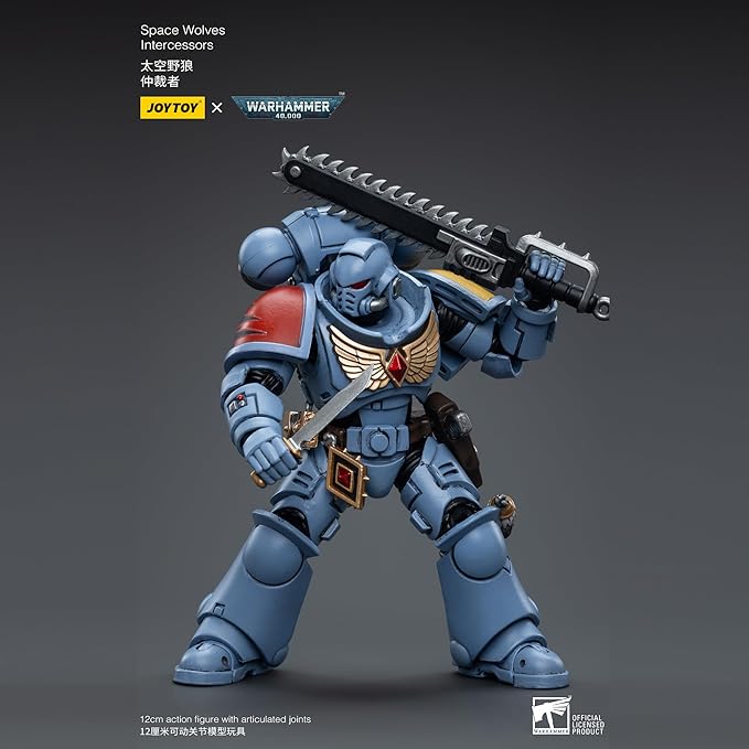 JOYTOY 1/18 Action Figure Warhammer 40,000 Space Wolves Intercessors Ver.3 4.96 Inch Movable Model Collectible Figurine - Figurio