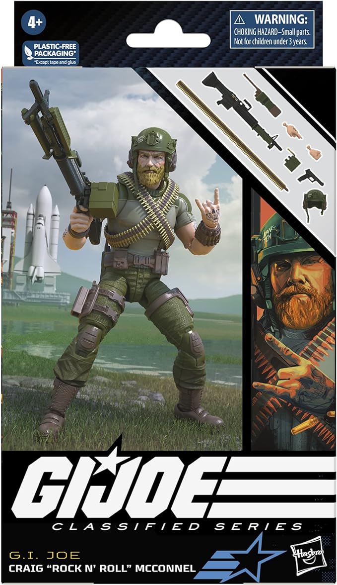 G.I. Joe Classified Series Craig “Rock ‘N Roll” McConnel, Collectible Action Figures,71, 6-inch Action Figures for Boys & Girls, with 7 Accessories - Figurio