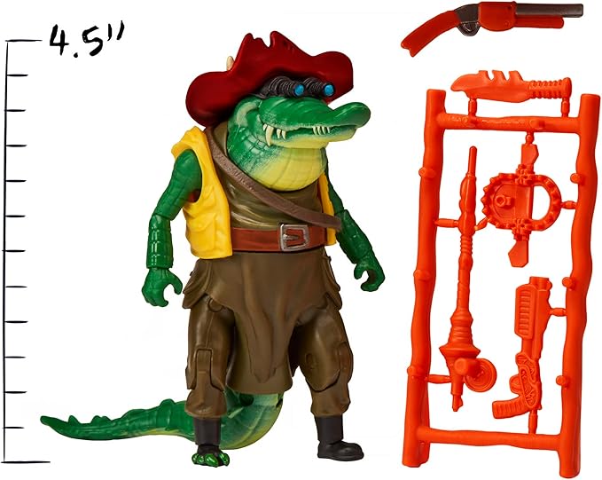 Teenage Mutant Ninja Turtles: Mutant Mayhem 4.5” Leatherhead Basic Action Figure by Playmates Toys - Figurio