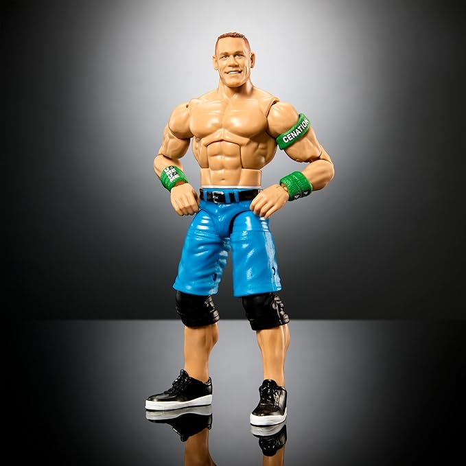 Mattel WWE Elite Collection Action Figure, WrestleMania John Cena with Accessory & Nicholas Build-A-Figure Parts - Figurio