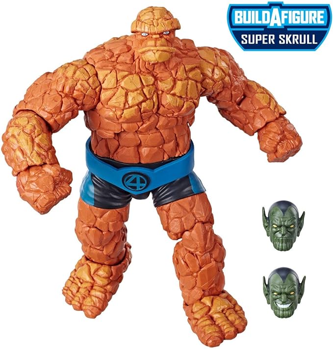 Marvel Legends Series Fantastic Four 6-inch Collectible Action Figure Thing Toy, Premium Design, 1 Accessory 2 Build-A-Figure Parts - Figurio