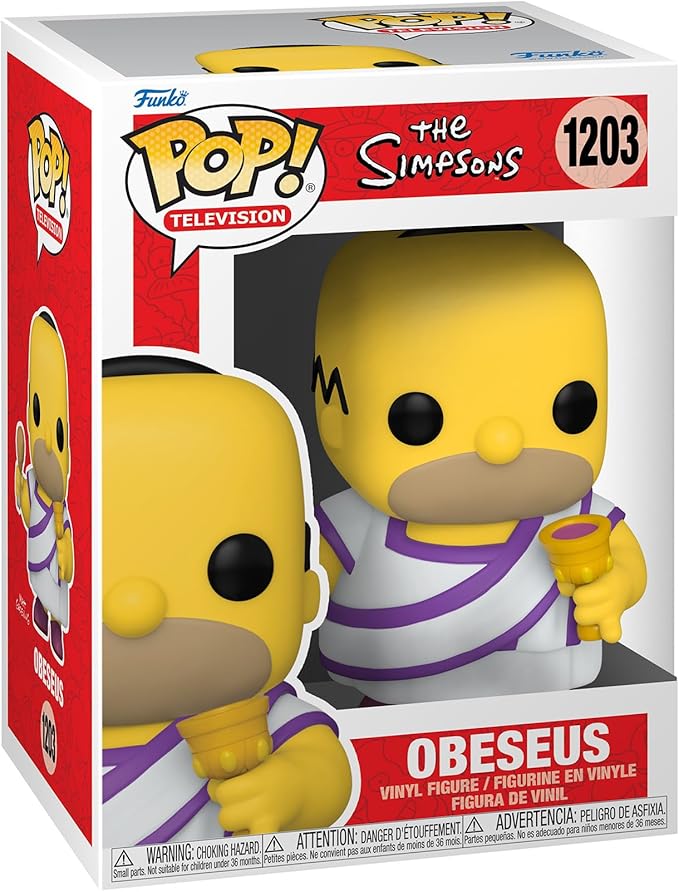 Funko POP Animation: Simpsons - Obeseus, Multicolor, Standard, (59299) - Figurio