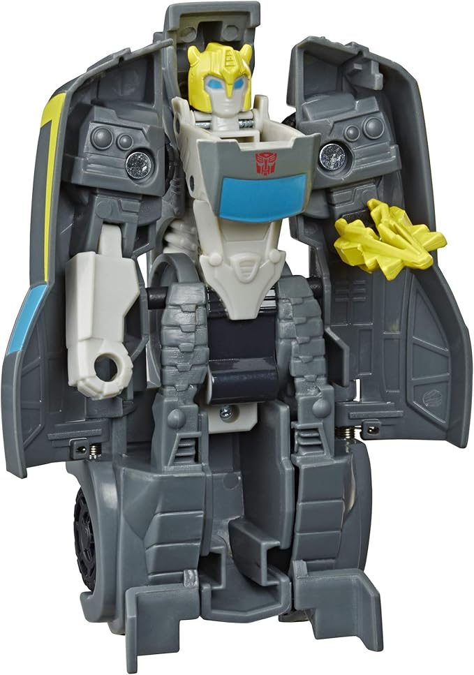 Transformers Bumblebee Cyberverse Adventures Action Attackers: 1-Step Stealth Force Bumblebee Figure, Shadow Shot Action Attack, 4.25-inch - Figurio