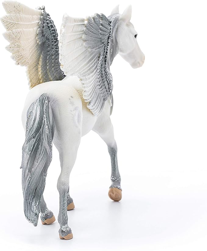 Schleich bayala Mythical Princess Pegasus Unicorn Figurine - Featuring Purple Wings, Highly Durable and Fun Imaginative Animal Toy for Boys and Girls, Gift for Kids Ages 5+ - Figurio