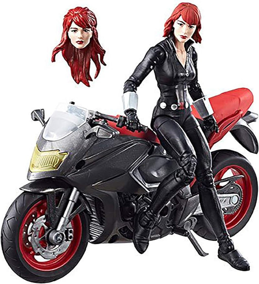 Marvel Legends Series 6-inch Black Widow with Motorcycle - Figurio