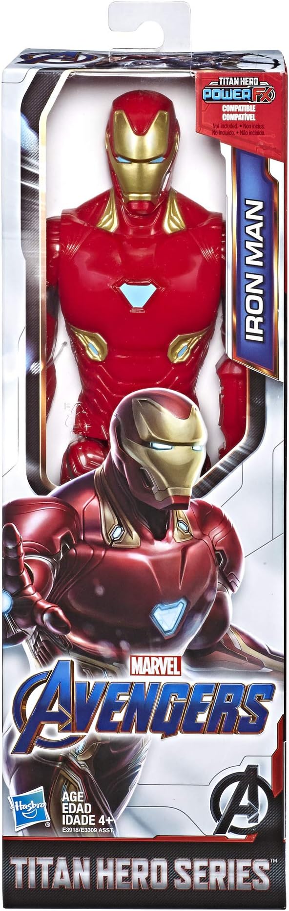 Avengers Marvel Endgame Titan Hero Series Iron Man 12"-Scale Super Hero Action Figure Toy with Titan Hero Power Fx Port - Figurio