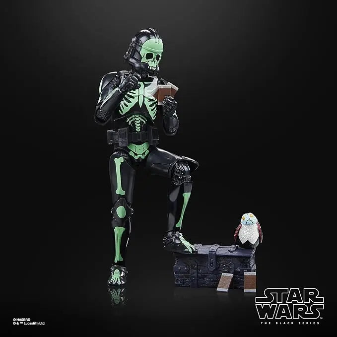 STAR WARS The Black Series Clone Trooper (Halloween Edition) and Porg Toys, 6-Inch-Scale Holiday-Themed Collectible Figures, Ages 4 and Up - Figurio