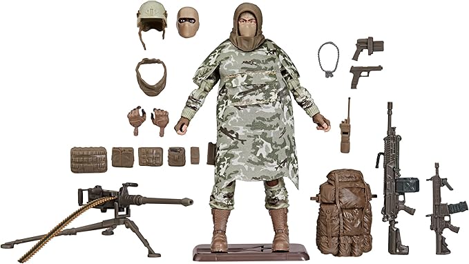 G.I. Joe Classified Series 60th Anniversary Action Soldier - Infantry, Collectible 6-Inch Action Figure with 25 Accessories - Figurio