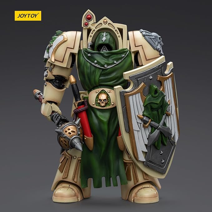 JOYTOY JT9213 40K 1/18 Action Figure Toy, Dark Angels Deathwing Knight with Mace of Absolution 2, 4-inch Gift for Action Figure Lovers & Collectors above - Figurio