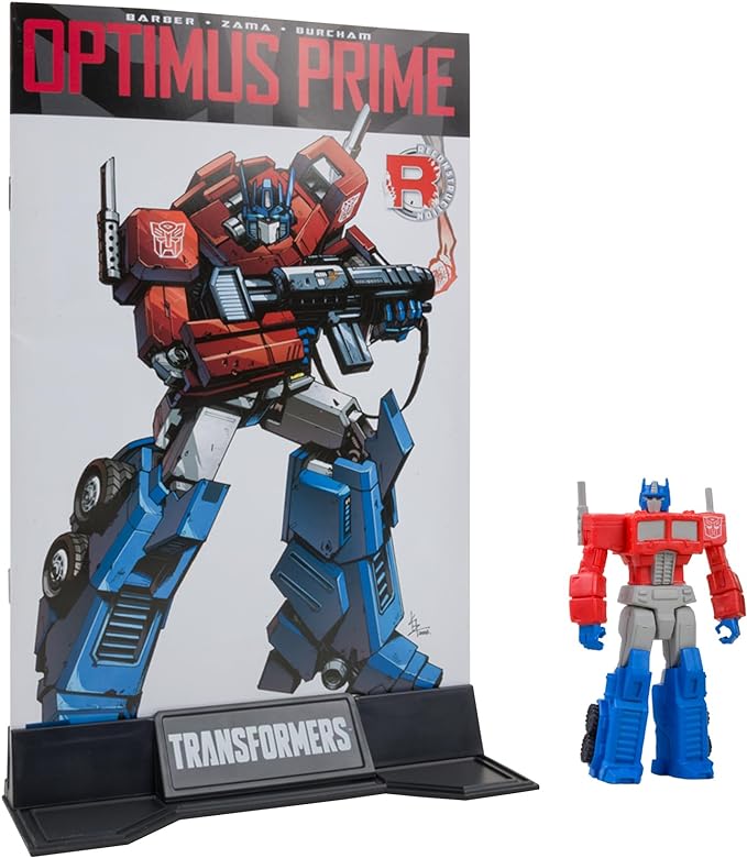 McFarlane Toys - Transformers Page Punchers 2pk Optimus Prime and Megatron 3in Action Figures with 2 Comics - Figurio