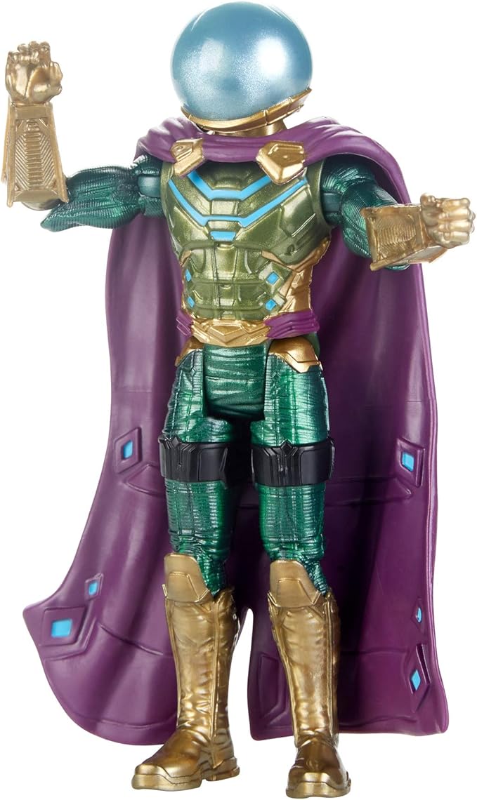 Spider-Man: Far from Home Marvel’s Mysterio 6"-Scale Villain Action Figure Toy – Ages 4 & Up - Figurio