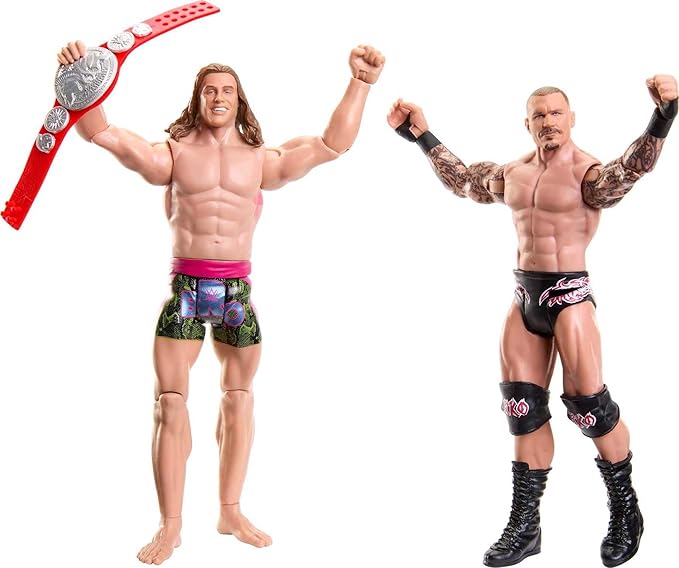 Mattel WWE Randy Orton & Matt Riddle Championship Showdown Action Figure 2-Pack with RAW Tag Team Championship, 6-inch - Figurio