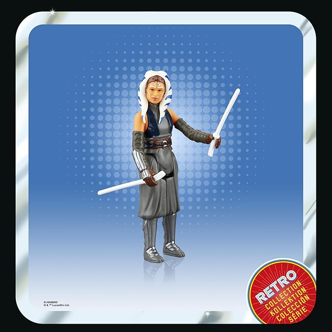 STAR WARS Retro Collection Ahsoka Tano, Ahsoka 3.75-Inch Collectible Action Figures, Ages 4 and Up - Figurio