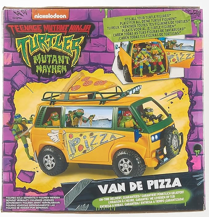 Teenage Mutant Ninja Turtles: Mutant Mayhem Pizza Fire Delivery Van by Playmates Toys - Figurio