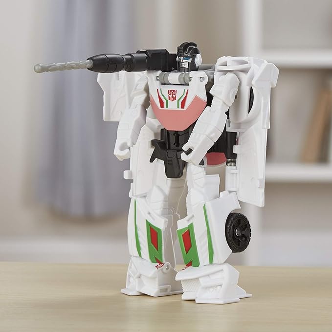 Transformers Bumblebee Cyberverse Adventures Action Attackers: 1-Step Wheeljack Action Figure, Gravity Cannon Action Attack Move, 4.25-inch - Figurio