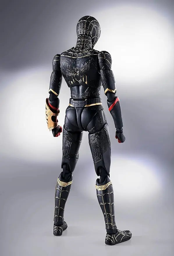 TAMASHII NATIONS - Spider-Man: No Way Home - Spider-Man (Black & Gold Suit), Bandai Spirits S.H.Figuarts Action Figure - Figurio