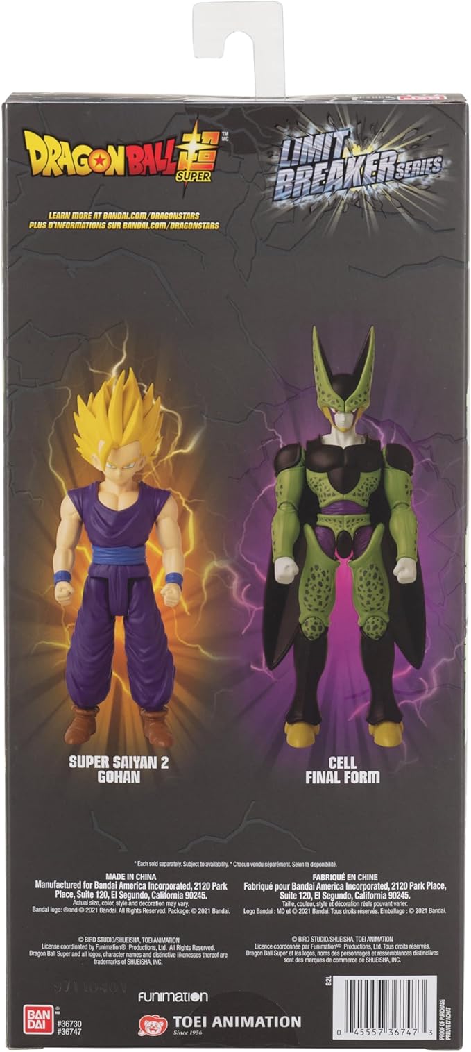 Bandai America - Dragon Ball Super Limit Breaker Cell Final Form 12 Figure - Figurio