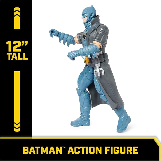 DC Comics, Batman Action Figure, 12-inch Super Hero Collectible Kids Toys for Boys and Girls, Ages 3+ - Figurio