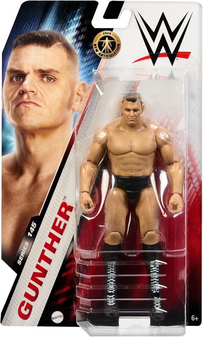 Mattel WWE Action Figure, 6-inch Collectible Gunther with 10 Articulation Points & Life-Like Look - Figurio