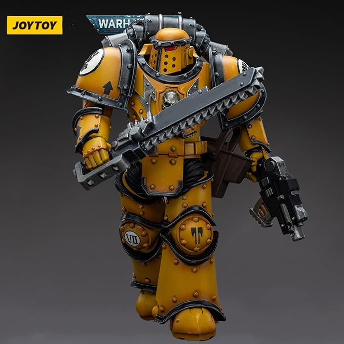 JOYTOY Warhammer 40,000 1/18 Action Figure Imperial Fists Legion MkIII Despoiler Squad Legion Despoiler with Chainsword Collection Model Christmas Birthday Gifts - Figurio