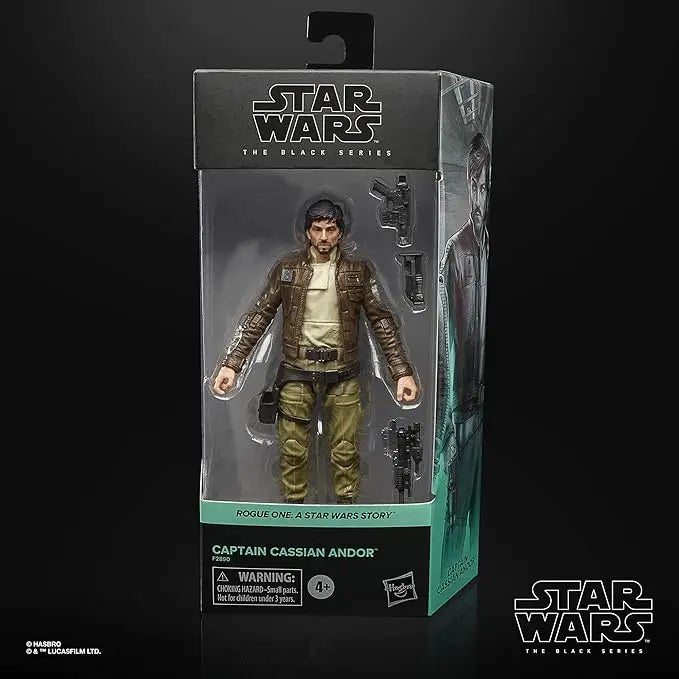 STAR WARS The Black Series Captain Cassian Andor 6-Inch-Scale Rogue One: A Story Collectible Figure, Toys for Kids Ages 4 and Up (Pack of 2) - Figurio