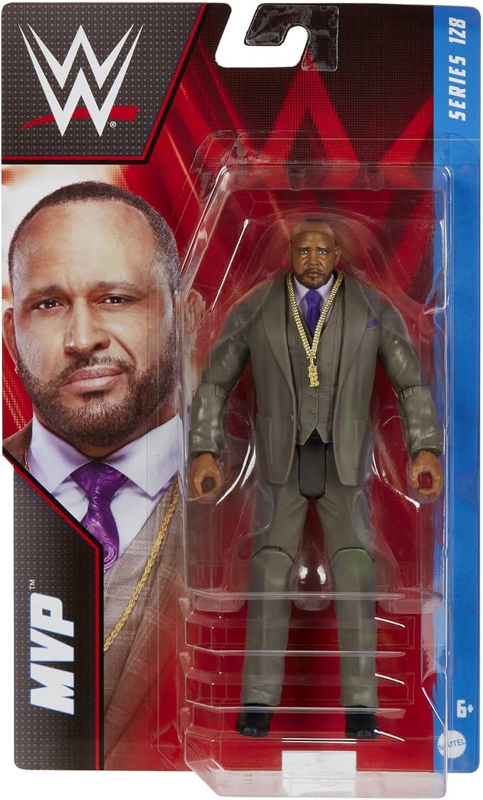 Mattel WWE Basic Action Figure, MVP, Posable 6-inch Collectible for Ages 6 Years Old & Up - Figurio