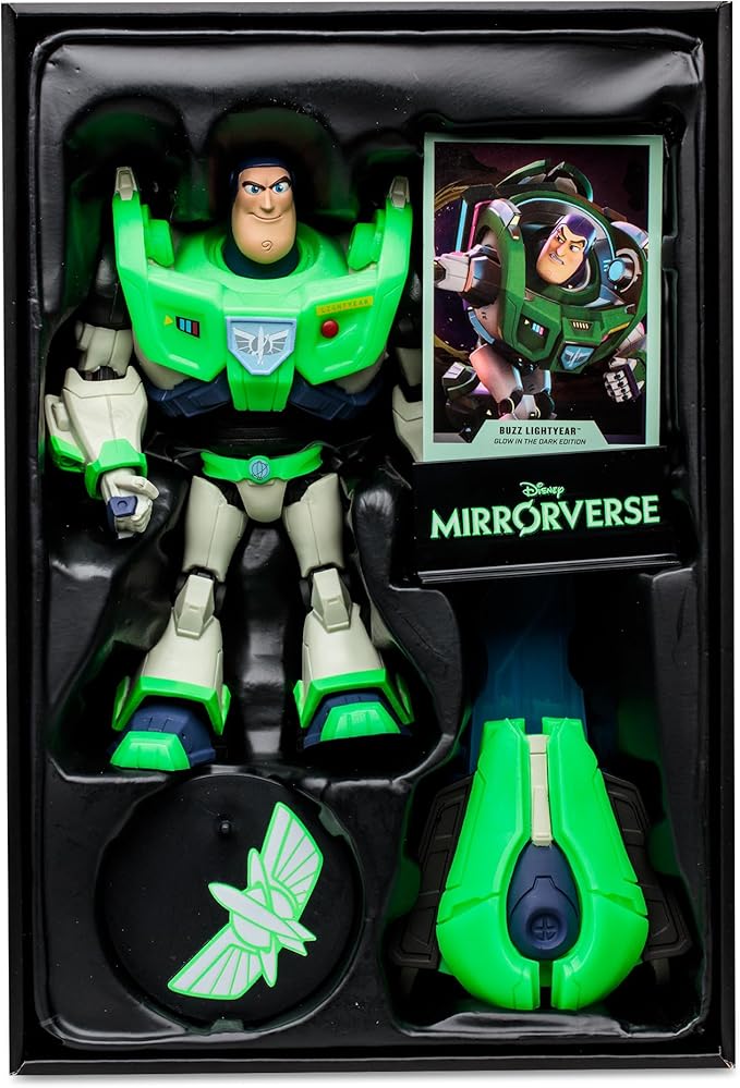 McFarlane Toys - Disney Mirrorverse Buzz Lightyear Glow in The Dark Edition 7in Action Figure, Gold Label, Amazon Exclusive - Figurio