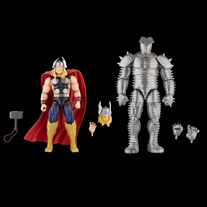 Marvel Legends Series Thor vs Destroyer, Avengers 60th Anniversary Collectible 6-Inch Action Figures, 5 Accessories - Figurio