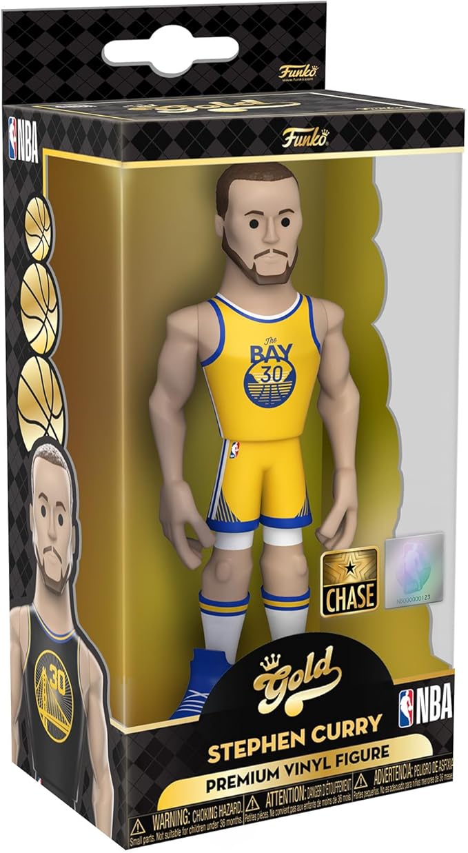 Funko Pop! Gold NBA: Warriors - Steph Curry (City) 5" with Chase (Styles May Vary) - Figurio