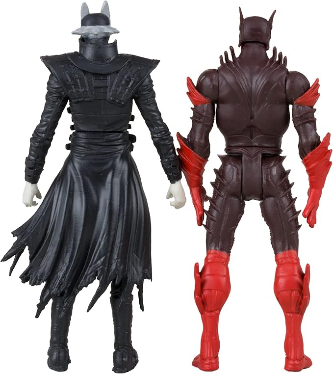 McFarlane Toys - DC Direct Page Punchers 2pk Batman Who Laughs & Red Death 3in Figures with Comic - Figurio