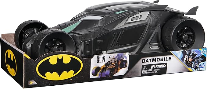 DC Comics, Batmobile, 12-inch Batman Toy Car, Collectible Toys for Boys and Girls Ages 4+ - Figurio