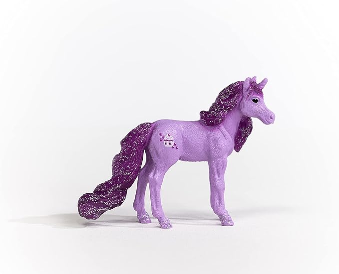 Schleich bayala, Collectible Unicorn Toy Figure for Girls and Boys, Blueberry Unicorn Figurine (Dessert Series), Ages 5+ - Figurio