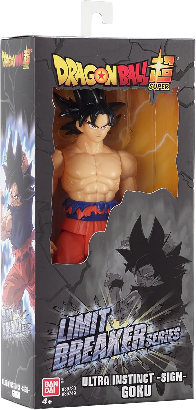 Bandai Namco - Dragon Ball Super - Ultra Instinct Goku Sign, Limit Breaker 12" Action Figure - Figurio