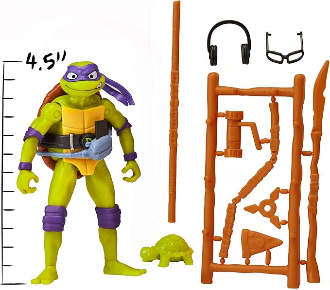 Teenage Mutant Ninja Turtles: Mutant Mayhem 4.5” Donatello Basic Action Figure by Playmates Toys - Figurio