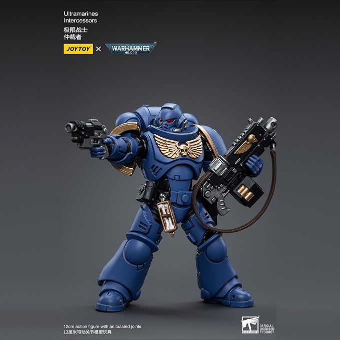 JOYTOY 1/18 Action Figure Warhammer 40,000 Ultramarines Intercessors Ver.3 4.96 Inch Movable Model Collectible Figurine - Figurio