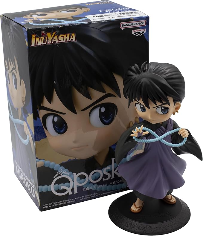 Banpresto - Inuyasha - Miroku (ver. B), Bandai Spirits Q Posket Figure - Figurio