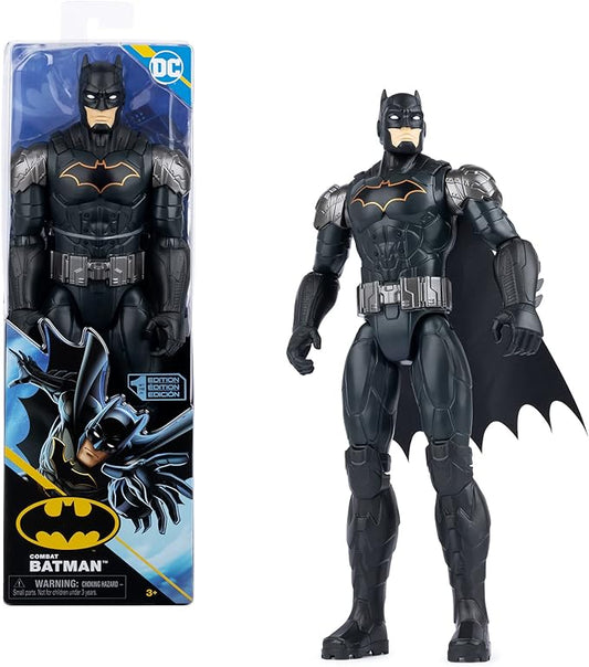 DC Comics, 12-inch Combat Batman Action Figure, Kids Toys for Boys and Girls Ages 3 and Up - Figurio