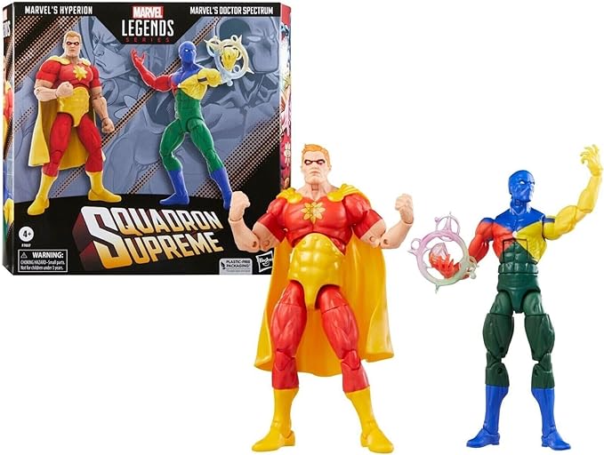 Marvel Squadron Supreme Legends Pack of 2 Hyperion Doctor Spectrum 6-inch Action Figures - Figurio