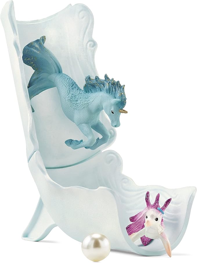 Schleich bayala, Unicorn Gifts for Girls and Boys, Magical Underwater Tournament 18-Piece Set with Mermaid Animal Toys, Ages 5+ - Figurio