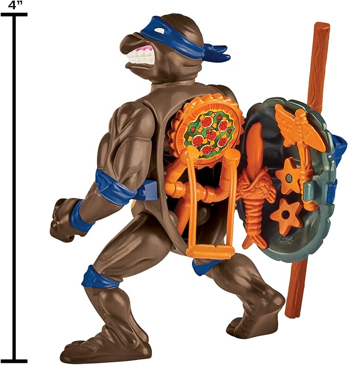 Teenage Mutant Ninja Turtles: 4” Original Classic Storage Shell Donatello Basic Figure by Playmates Toys - Figurio