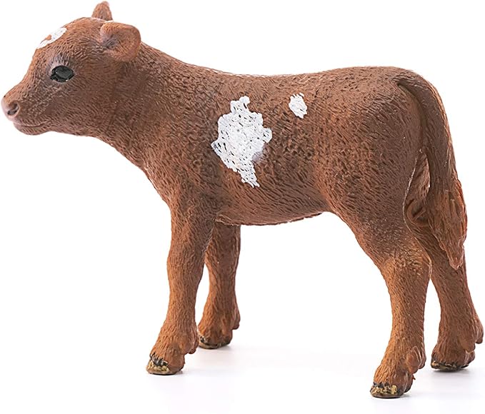 Schleich Farm World, Farm Animal Toys for Kids and Toddlers, Texas Longhorn Baby Cow Toy, Ages 3+ - Figurio