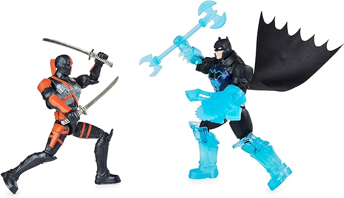 DC Comics Batman Bat-Tech Crawler with 4-inch Exclusive Deathstroke and Batman Action Figures, Includes 12 Accessories, Kids Toys for Boys Ages 3 and Up - Figurio