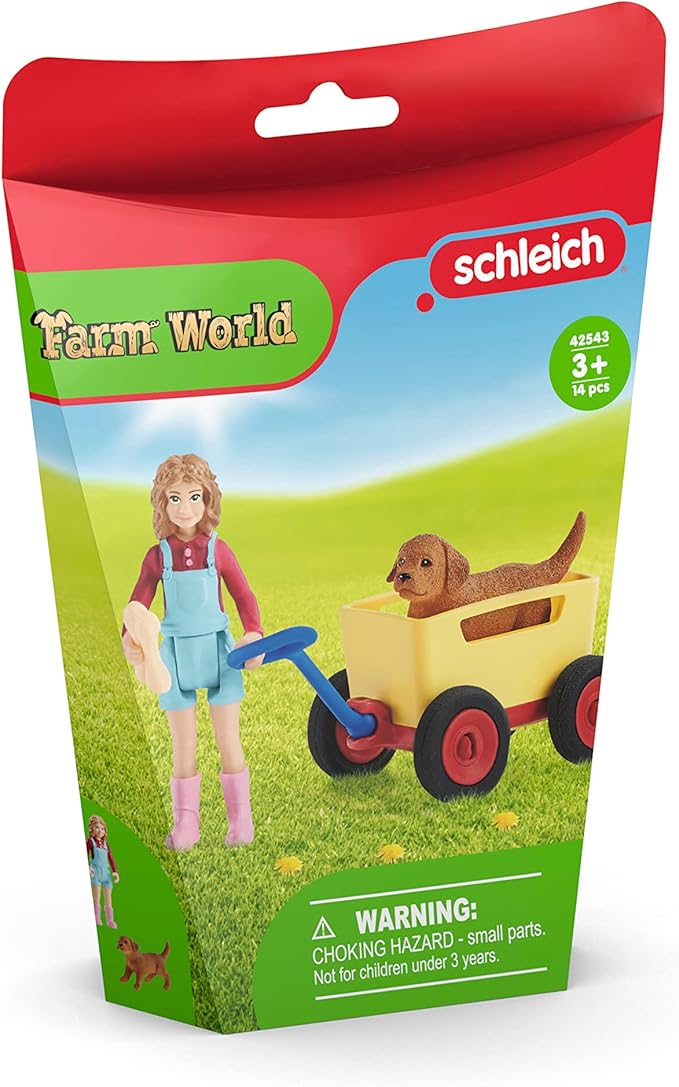 Schleich Puppy Wagon Ride - Figurio