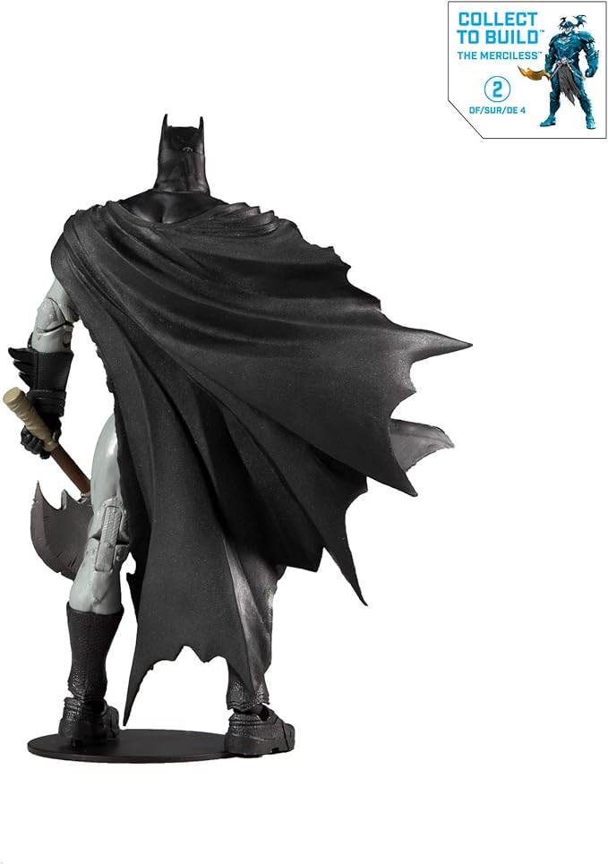 DC Multiverse Batman (Dark Nights: Metal) 7" Action Figure with Build-A Parts for 'The Merciless' Figure - Figurio